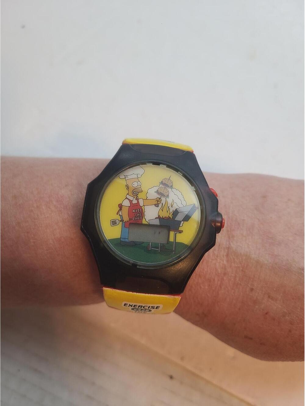 The Simpsons 2002 Burger King Promotional Digital Watch Exercise #428